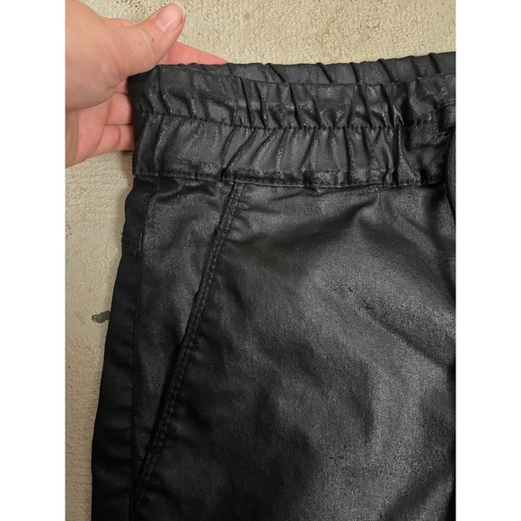 Bevy‎ Flog Women's Black Coated Cotton Blend Shely Jogger Pants Size 27 - Picture 7 of 9